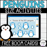 FREE Penguin Size Comparing Digital Boom Cards™ | Size Sor