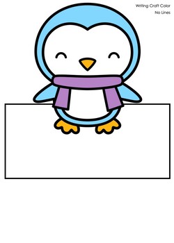 FREE Winter Penguin Writing Paper - No Prep Activity by Magical Kinders