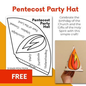 FREE Pentecost Party Hat, Pentecost craft, Pentecost activity | TpT