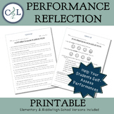 Performance Reflection Printable