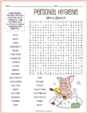 FREE Personal Hygiene Word Search Puzzle Worksheet Activity