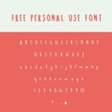 FREE Personal Use Font! Chicken Scratch