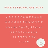 FREE Personal Use Font! Dot