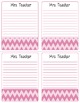 FREE Personalized Teacher Notepad Pages--Chevron Print by The Wise Old ...