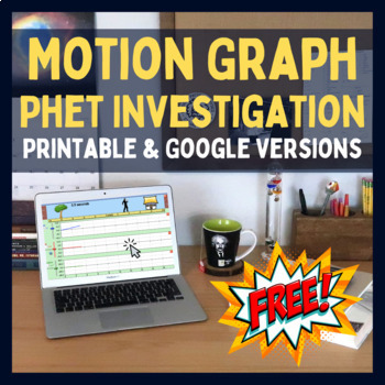 Preview of FREE PhET™ Moving Man Motion Graph Investigation - PDF & Google™ Versions