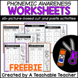FREE Phonemic Awareness Worksheets