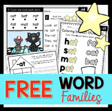 FREE Phonics Word Families Worksheets Activities Fluency D
