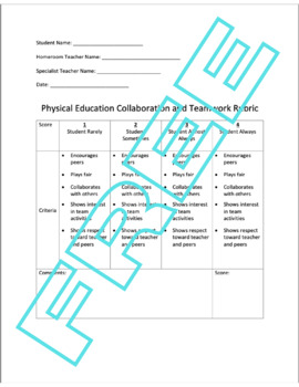 Preview of FREE: Physical Education Assessment Tools