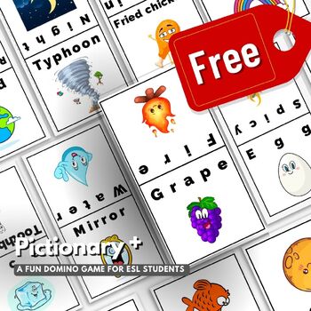 Preview of FREE Pictionary + Game | ESL Lesson | Homeschool | Educational Activity
