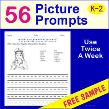 Preview of FREE - Picture Writing Prompt (K, 1st, 2nd Grade)