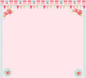 Preview of FREE Pink Pastel Floral Background Powerpoint Smartboard PDF Word JPEG