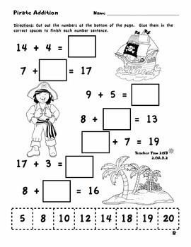 talk like a pirate day math by teacher tam teachers pay teachers