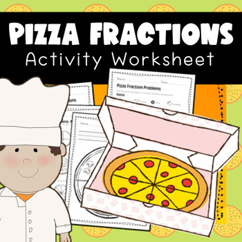 Preview of FREE | Pizza Fractions - Fraction Activity, Worksheet, Coloring Poster