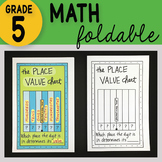 FREE Math Doodle - Place Value Chart ~ INB Foldable Notes ~ FREE
