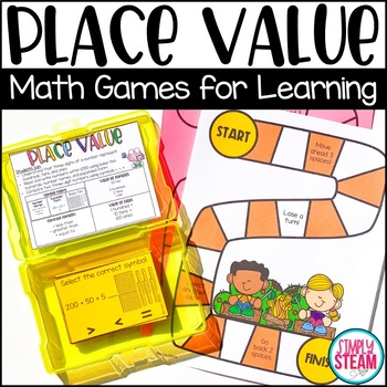 Preview of FREE Place Value Games for 2nd Grade Math