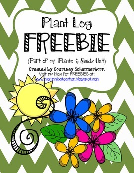 Preview of FREE Plant Log for a Unit on Plants & Seeds