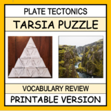 TARSIA PUZZLE Plate Tectonics | Print, Cut & Ready to Go