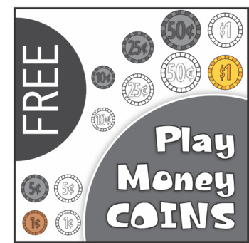 FREE Play Money Coins by KM Classroom | Teachers Pay Teachers