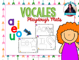 FREE Playdough Mats {vocales} SPANISH ONLY