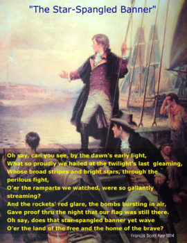 Preview of FREE - Poetry Clip Art Poster: "The Star-Spangled Banner"