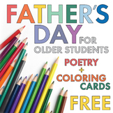 FREE Poetry Lesson, Father’s Day Card Materials for Older 