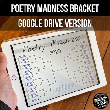 Preview of FREE Poetry Madness Bracket - Distance Learning - Google Drive
