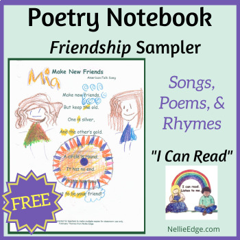 FREE Friendship Poetry Notebook Sampler PreK-2