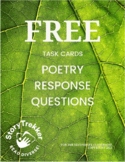 FREE | Poetry Task Cards | Poetry Response Questions | Mid