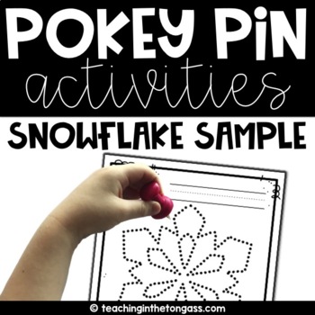 Preview of Free Pokey Pin Winter Fine Motor Activities