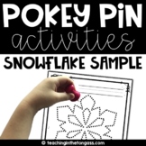 Free Pokey Pin Winter Fine Motor Activities