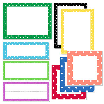 Free Polka Dot Classroom Labels By Karen Cox Prekinders Tpt