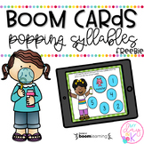 FREE Popping Syllables Task Cards Distance Learning | Boom Cards™