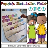 FREE Popsicle Stick Letter Match- Tulips