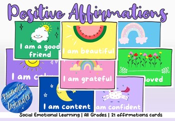 Preview of FREE Positive Affirmation Cards