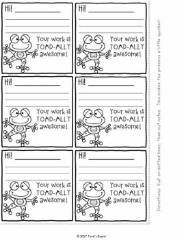 FREE Positive Notes to Students by Ford s Board TpT