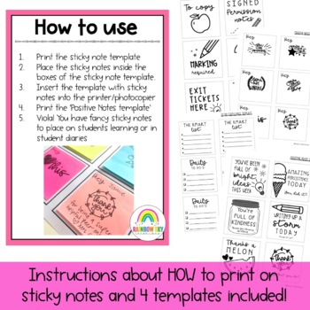 How to Print Custom Sticky Notes with a Free Template - Happy Teacher Mama