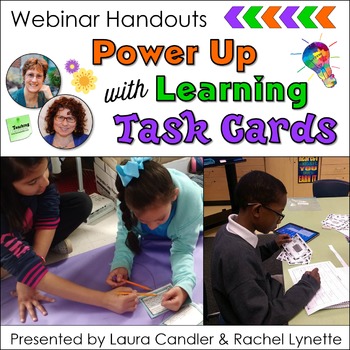 Preview of FREE Power Up Learning With Task Cards Handouts