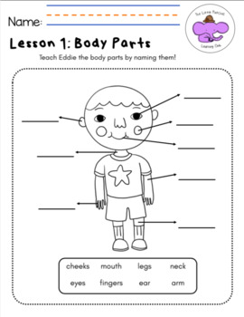 free pre k science worksheets body parts distance learning tpt