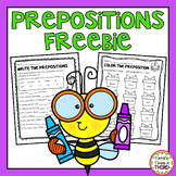 FREE Preposition Worksheets