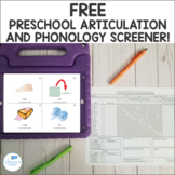 FREE Preschool Articulation and Phonology Screening Kit
