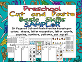 FREE Preschool Cut and Paste Basic Skills Practice SAMPLER