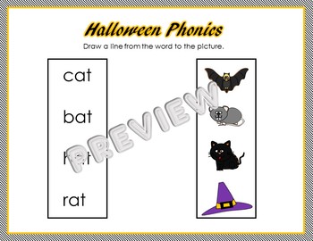 Preview of FREE Preschool Practice - Two Halloween Worksheets