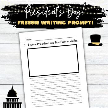 Preview of FREE President's Day Writing Prompt | Preschool Writing Center