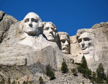 FREE - Presidents' Day Printable Clip Art Mini Poster - Mt. Rushmore