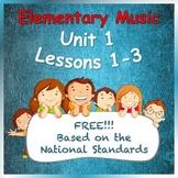 Elementary Music Lesson Plans - Unit 1 FREE Preview - Lessons 1-3