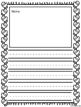 NEW * Printable Writing Paper With Picture Box