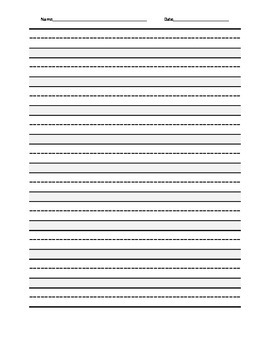 free printable always do your best dotted mid line lined paper