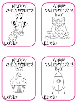 FREE Printable Coloring Valentine's Card by Nikki McNett | TPT