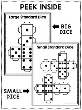 Printable A4 Blank Dice (Free) — Super Fun Happy Time