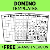 Printable Domino Templates for Math Games + FREE Spanish